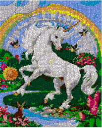 Vorlage für Ministeck - Unicorn Rainbow