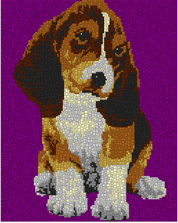 Template for Ministeck - Beagle Pup