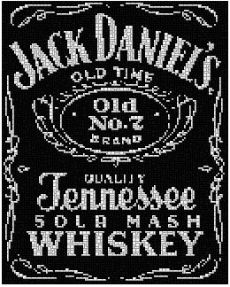 Ministick template - Jack Daniels logo