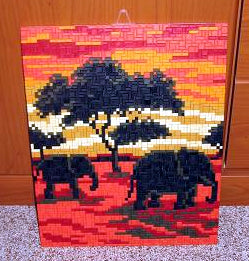 Template for Ministeck - Sunset Elephant