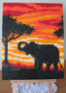 Vorlage für Ministeck - Sunset Elefant