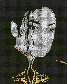 Vorlage für Ministeck - Michael Jackson gold