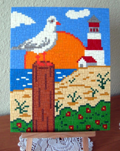 Template for Ministeck - Little Seagull