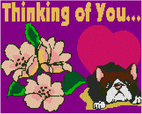 Template for Ministeck - Thinking of You