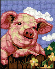 Template for Ministeck - Farm Pig Arthur
