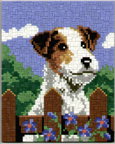 Template for Ministeck - Farm Fox Terrier