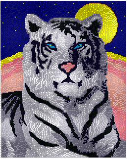 Template for Ministeck - Space Tiger