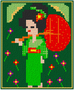 Template for Ministeck - The Geisha