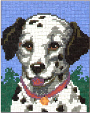 Template for Ministeck - Dalmatian Pup