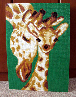 Template for Ministeck - giraffes