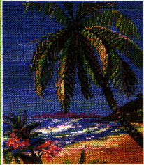 Template for Ministeck - Palmtree and Ocean